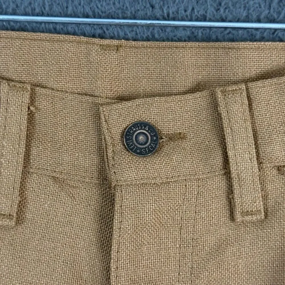 Vtg Levis Pants Mens 30x31 Brown Bootcut Big E Sta-Prest Made in USA 1970s
